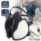 3M Half-Mask with FFP3 / P3 Filters Gases Protection