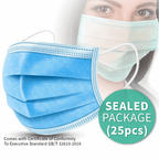 25 Disposable Face Masks