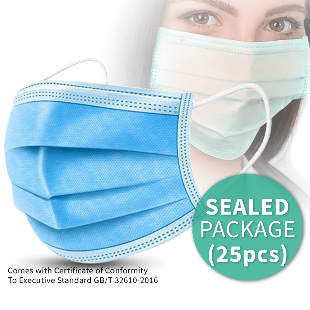 25 Disposable Face Masks