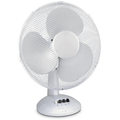 12" inch white Oscillating Desk Fan