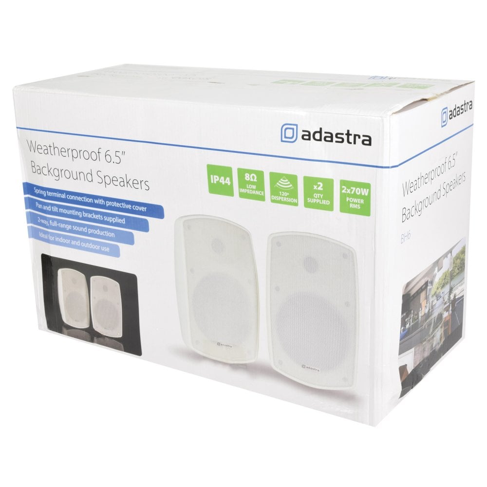 Pair of 140w Full Range Outdoor Speakers 6.5"