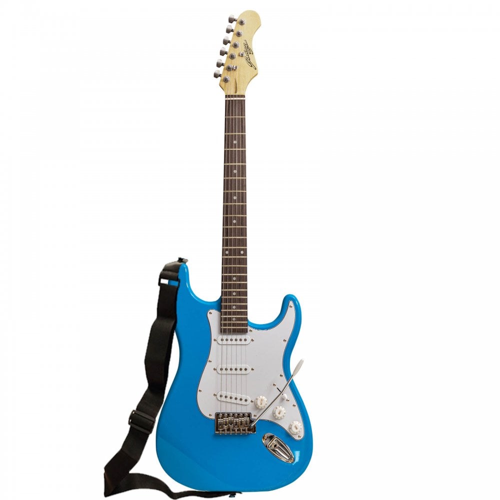 Blue Electric Guitar inc Strap
