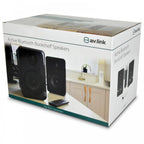 Pair of White 30W Active Monitor / Bookshelf Speaker