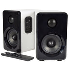 Pair of White 30W Active Monitor / Bookshelf Speaker