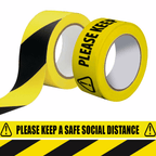 Social Distance and Hazard Warning Tape 50mm x 33m