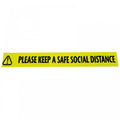 Social Distance and Hazard Warning Tape 50mm x 33m