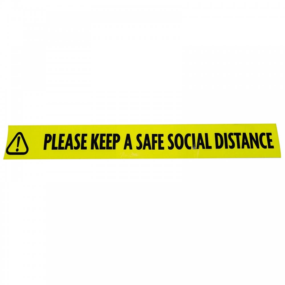 Social Distance and Hazard Warning Tape 50mm x 33m