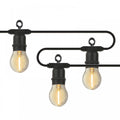 10 Large Warm White LED Festoon Garden String Lights