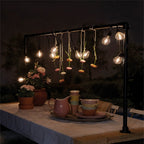 10 Large Warm White LED Festoon Garden String Lights
