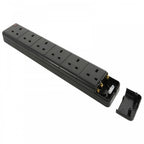 Rewirable 6 Gang Trailing UK Mains Socket