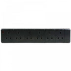 Rewirable 6 Gang Trailing UK Mains Socket