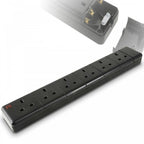Rewirable 6 Gang Trailing UK Mains Socket