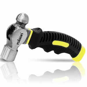 8oz Stubby Ball Pein Hammer with Soft Rubber Grip Handle
