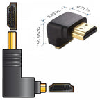 HDMI Right Angle Plug – HDMI Socket Adaptor