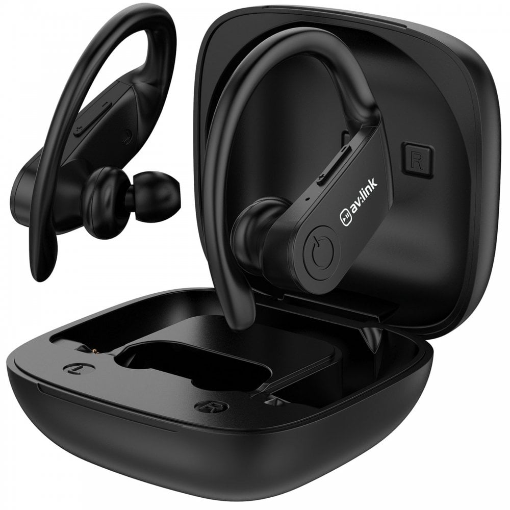 Splashproof True Wireless Sports Earphones & Charging Case