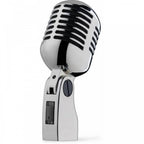 50s Style Retro Chrome Dynamic Microphone