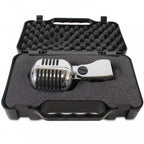 50s Style Retro Chrome Dynamic Microphone