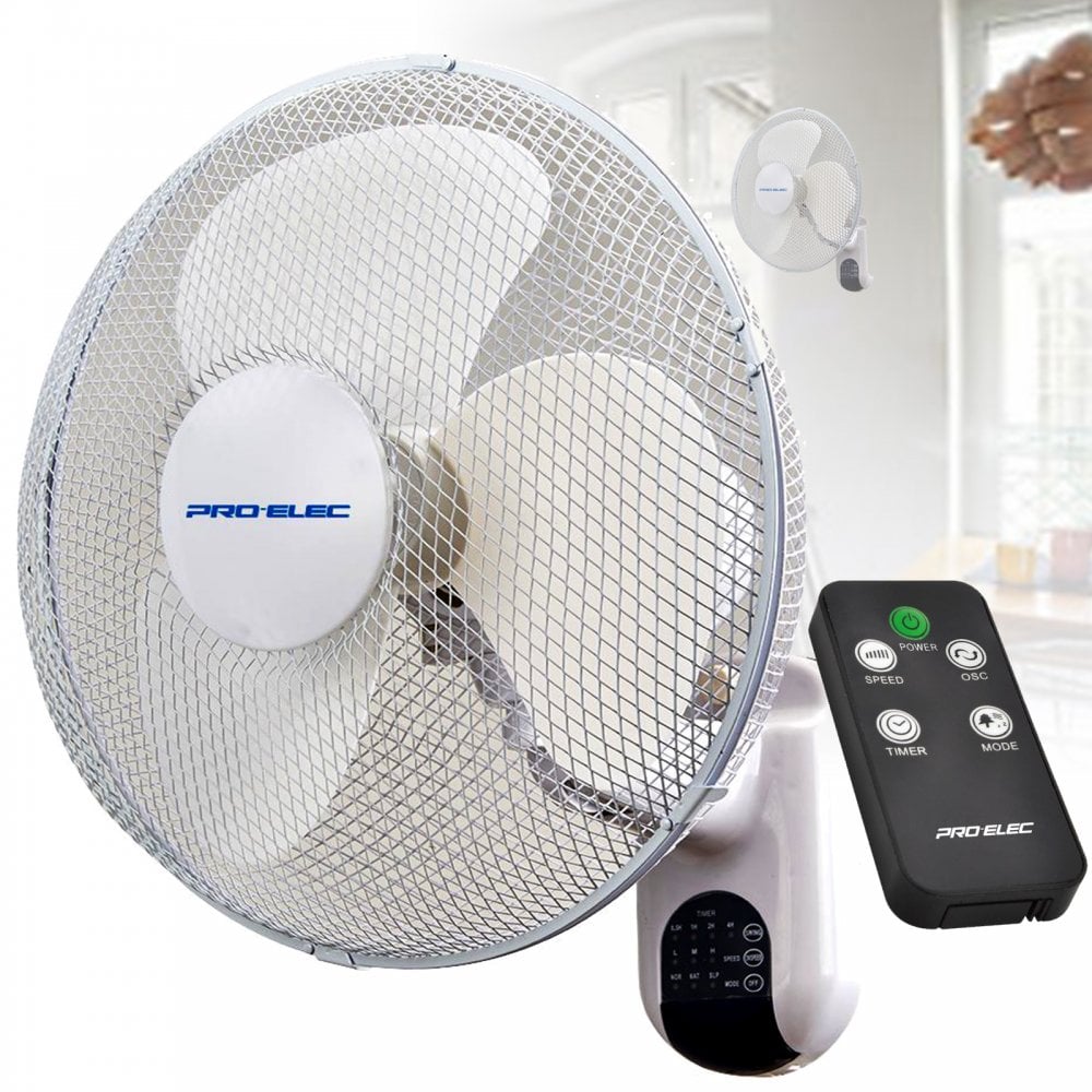 16" (40 cm) 3 Speed Oscillating Wall Fan