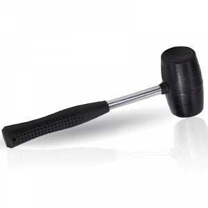 16oz Tubular Steel Rubber Mallet with Rubber Grip