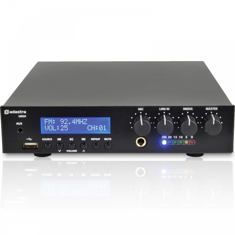 UM Series Ultra Compact Mixer-Amplifiers 100V