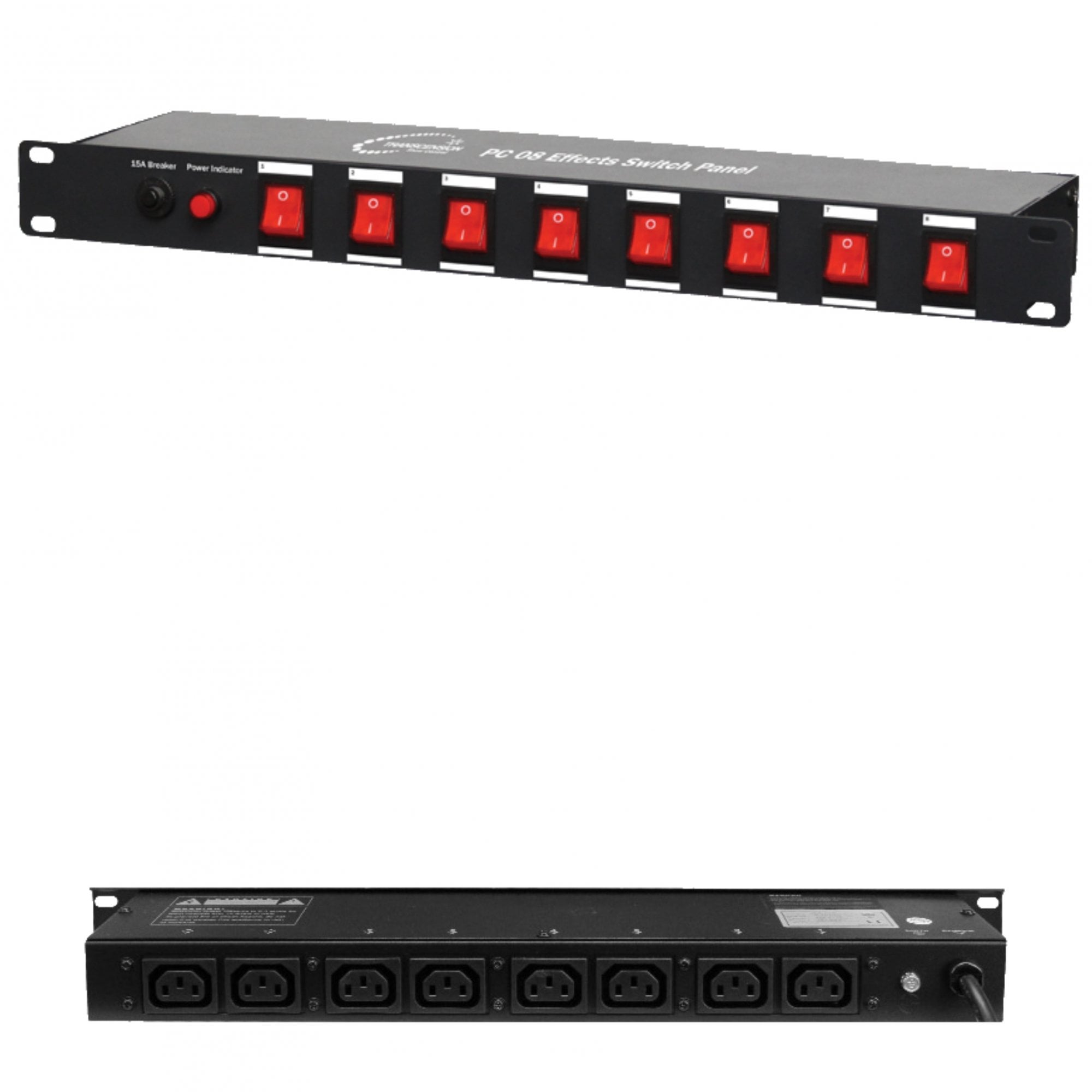 PC-08 Power Panel 8 Switch Control IEC Connection 10A Per Channel