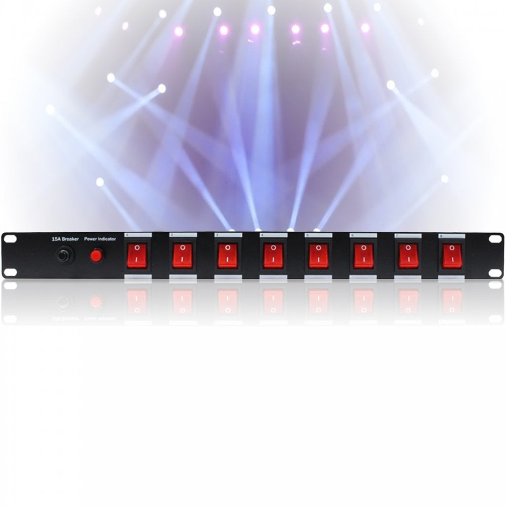 PC-08 Power Panel 8 Switch Control IEC Connection 10A Per Channel