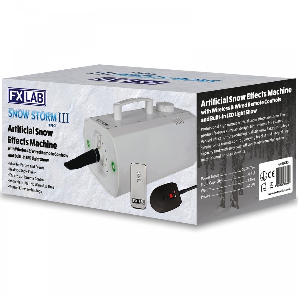 420w Artificial Snowflake Machine with Wired Remote Control