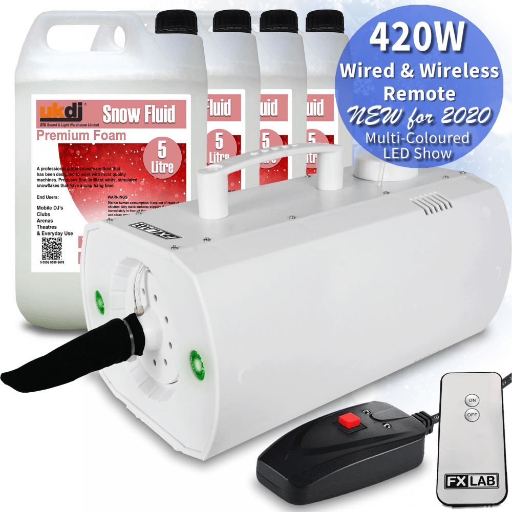 420w Artificial Snowflake Machine with 20L of Fluid