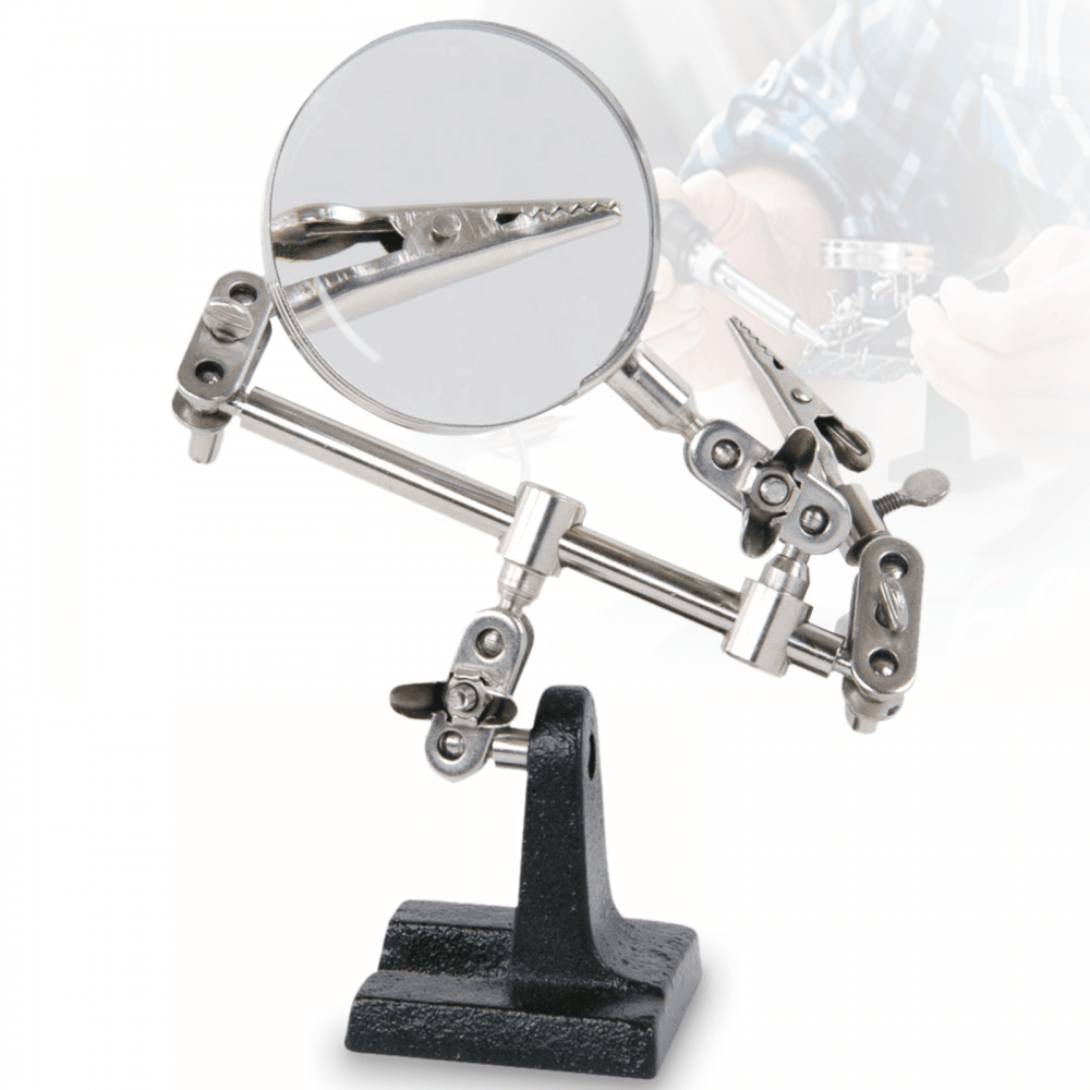 Helping Hands Positioning Clips With Magnifer