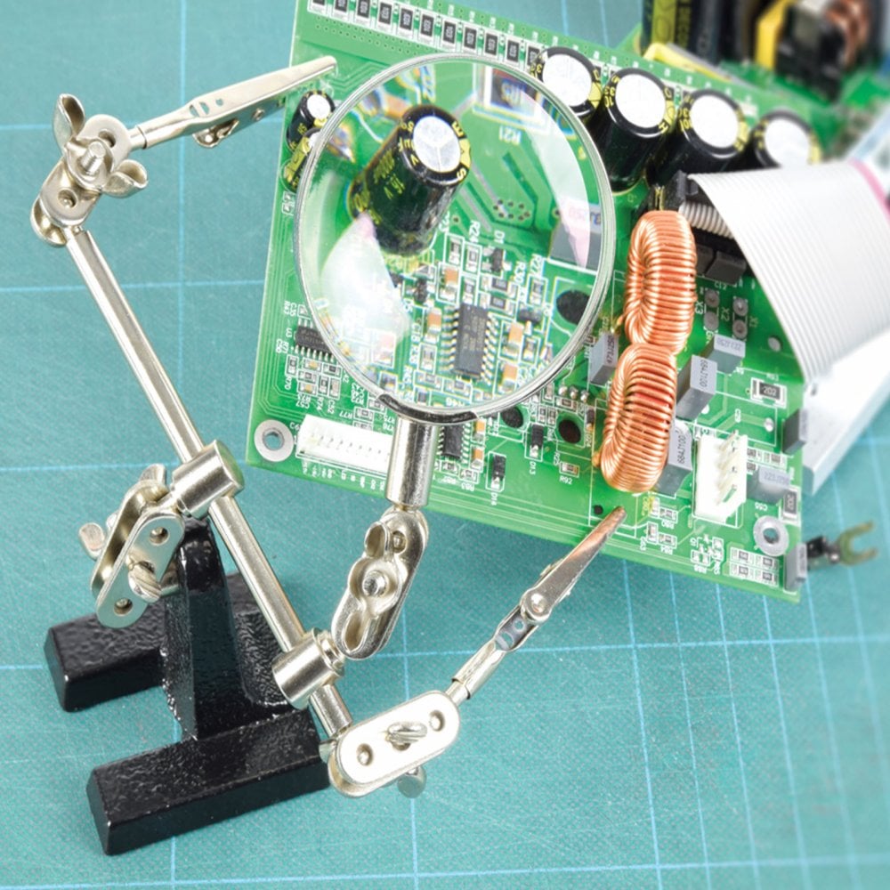 Helping Hands Positioning Clips With Magnifer