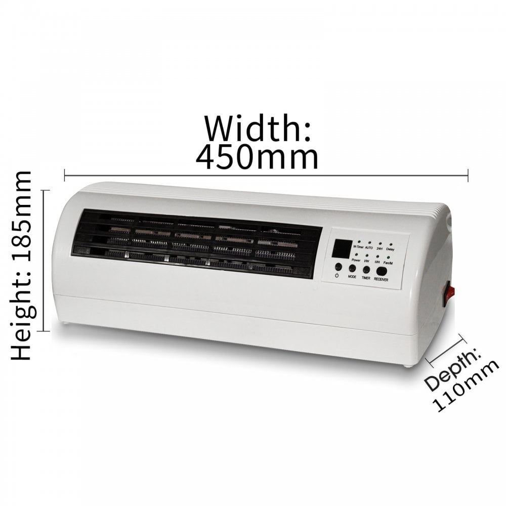 2kw Electric Over Door Warm Air Curtain Fan Wall Heater