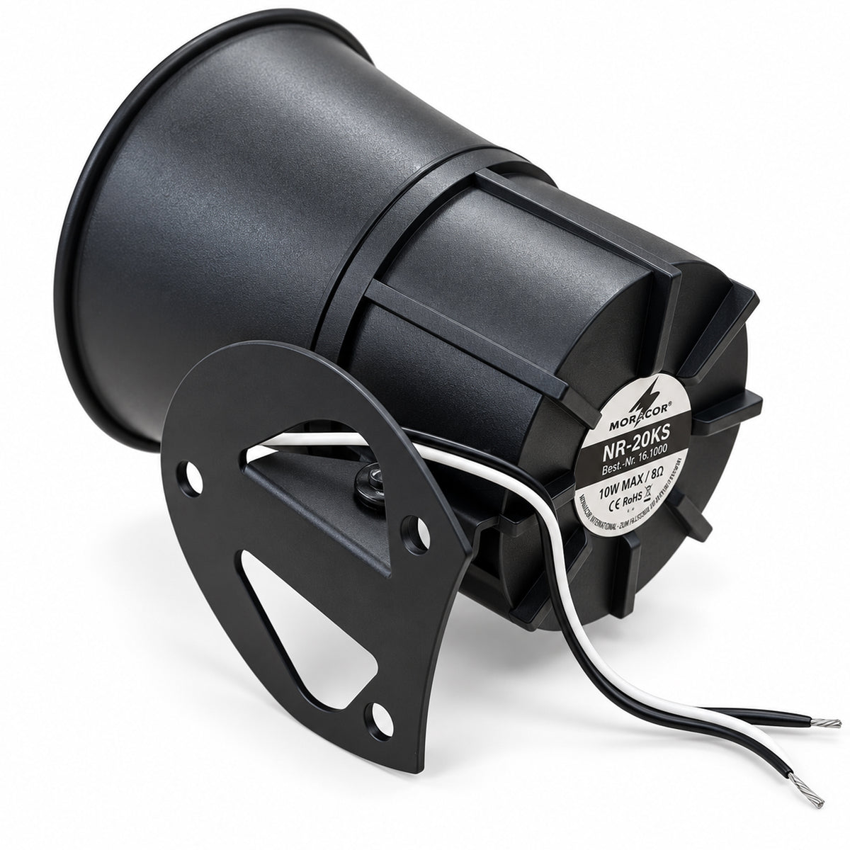 Black ABS 10w 8 ohm Round Horn Speaker Indoor and Outdoor