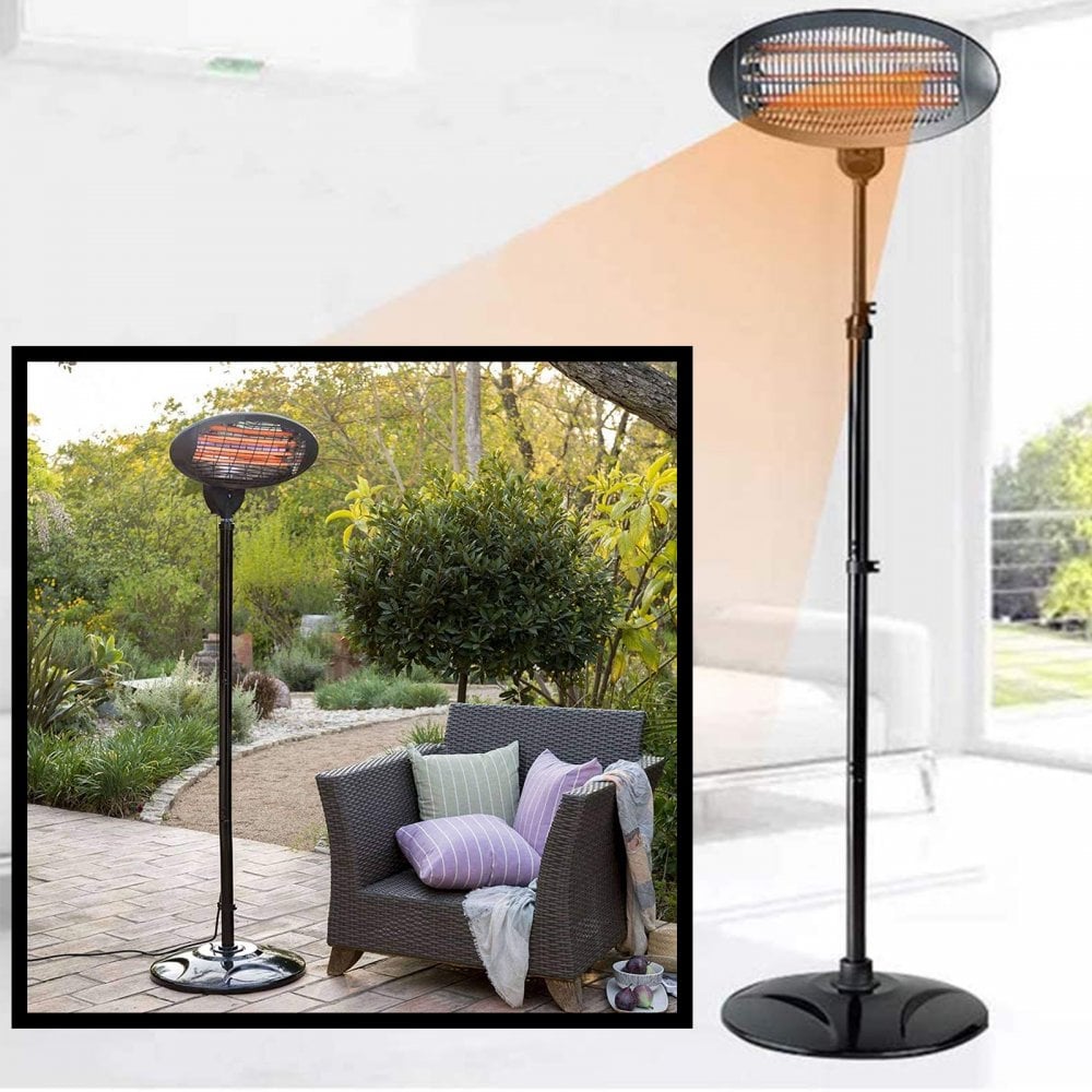 2kW Free Standing Patio Heater 3 Settings