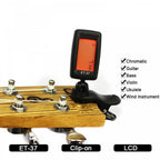 Digital Guitar Clip On Tuner with LCD Display