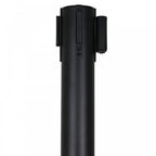 Retractable Barriers – Black Pole with Black Strap (Set of 2)