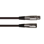 Pack of 5 Black 3 Pin XLR Line Female Socket to Male Plug Patch Lead 1M