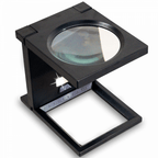 Folding 2.5X and 5X Magnifier with LED Lights