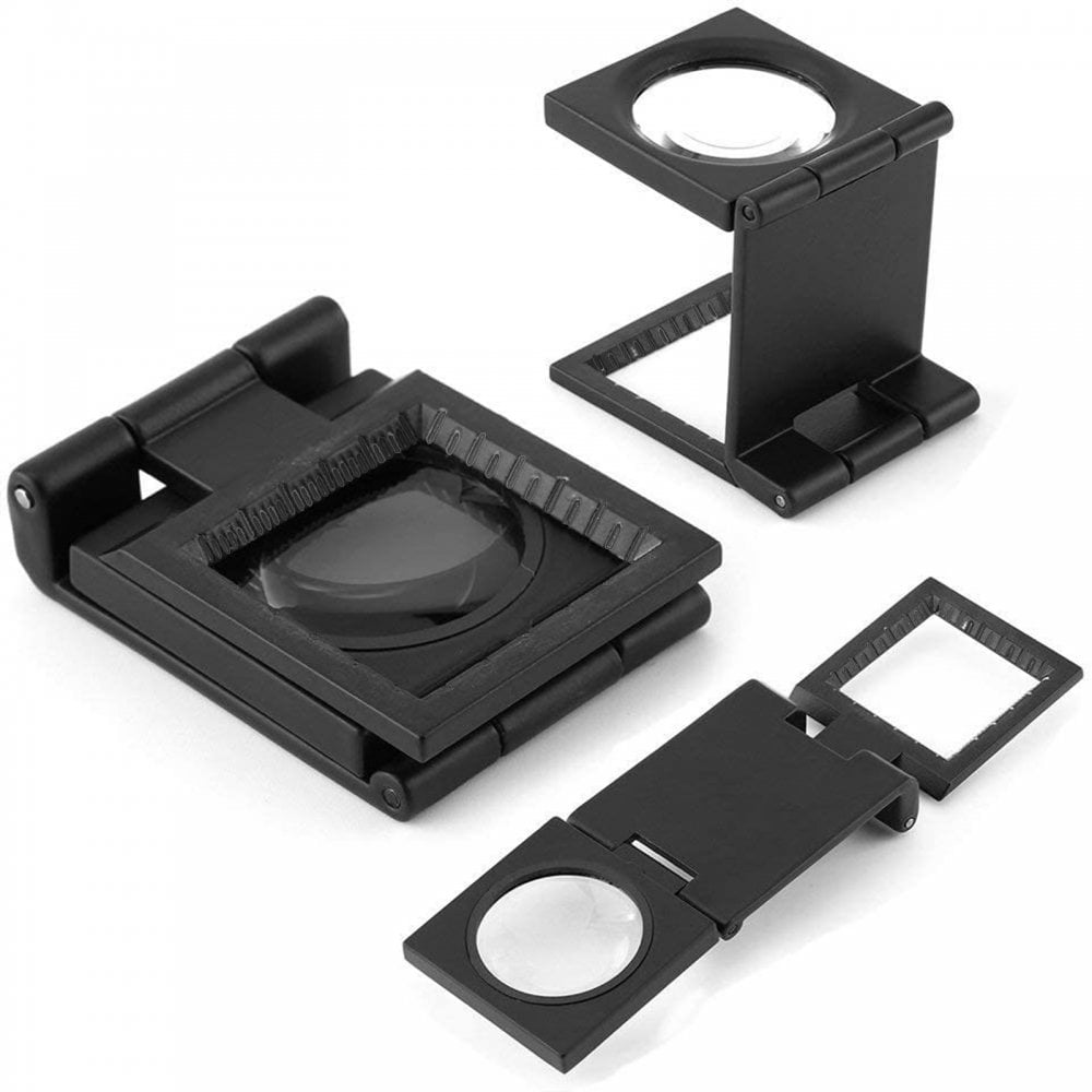 Folding 2.5X and 5X Magnifier with LED Lights