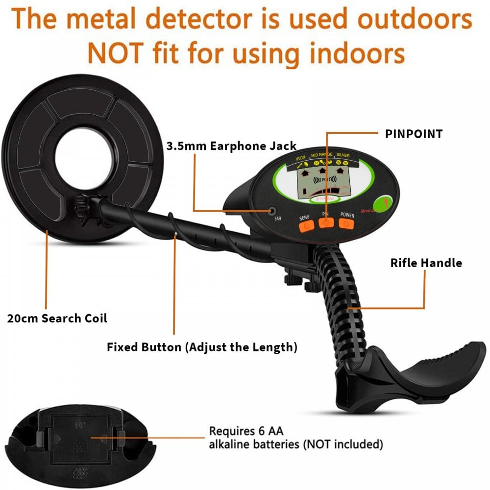 Advanced Metal Detector with LCD Display