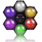 6 Way Pod Disco Party DJ Multi Colour LED Lamp Light FX