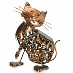 Solar Power LED Silhouette Cat Garden Light