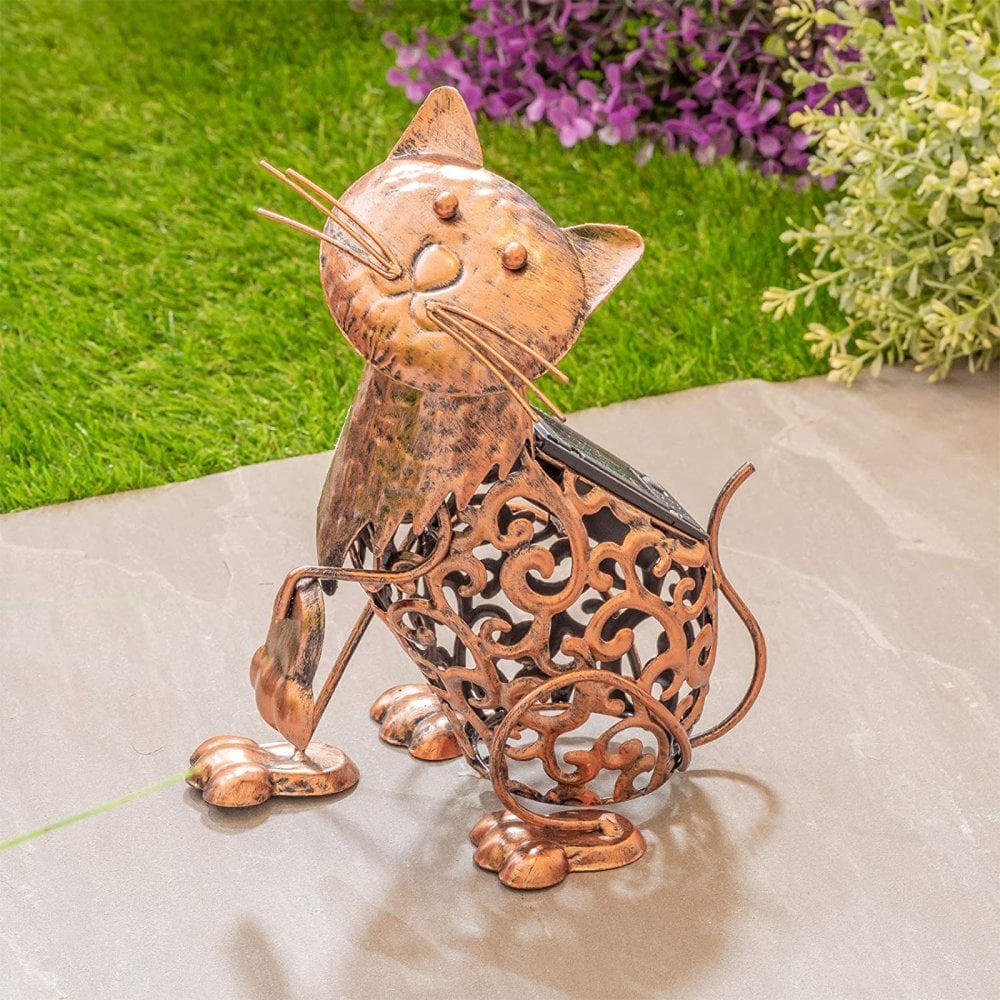 Solar Power LED Silhouette Cat Garden Light – UK DJ