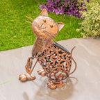 Solar Power LED Silhouette Cat Garden Light