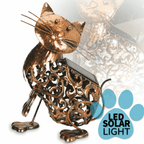 Solar Power LED Silhouette Cat Garden Light