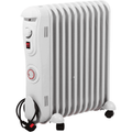 11 Fin Oil Filled Radiator 2.5kW with Timer White