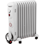 11 Fin Oil Filled Radiator 2.5kW with Timer White