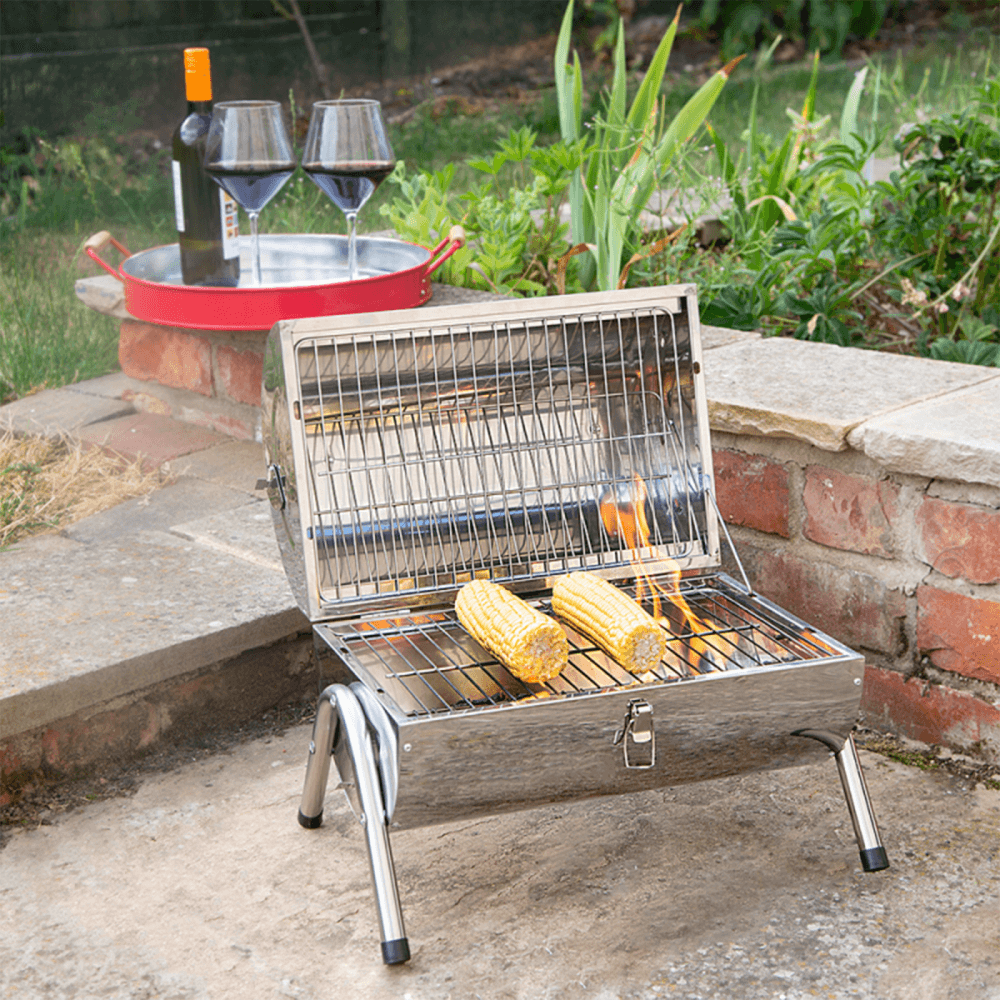 Double Barrel Portable Barbecue BBQ Grill