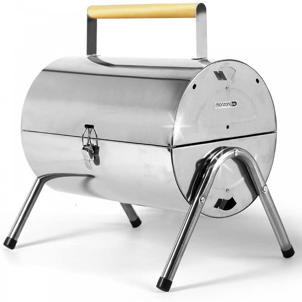 Double Barrel Portable Barbecue BBQ Grill