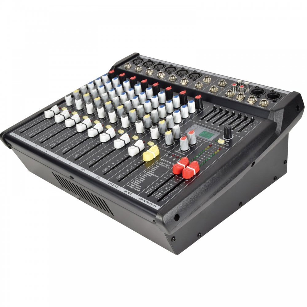 CSP-410 10-Channel Compact Powered Mixer Amplifier 400w RMS Digital DSP FX