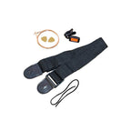 Full Size Black Acoustic Guitar with Bag and Strap